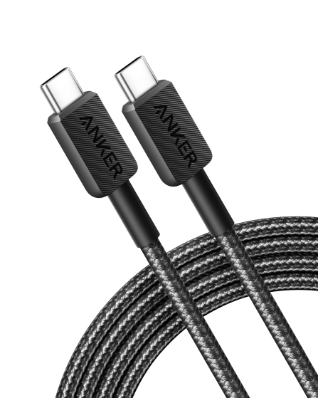 Anker 322 USB-C to USB-C Nylon Cable (1.8m/6ft) -Black