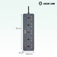Green Lion GS-250 Power Socket 2500W | Black