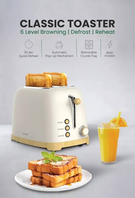Green Lion Classic Toaster 6-Level Browning | Beige