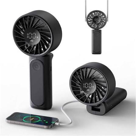 AWEI F37 Portable Neck Fan - Black