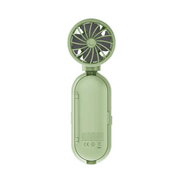 Momax 1°Go Clamp Compact Foldable Umbrella-Clip Mini Fan - Green