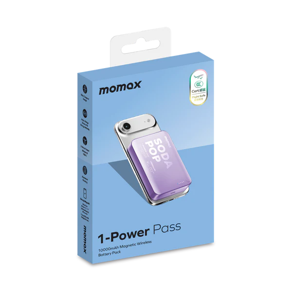 Momax 1-Power Pass 10000mAh Magnetic Wireless Power Bank