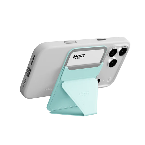 MOFT Snap-On iPhone Stand & Wallet (MOVAS) - Aqua MOFT Snap-On iPhone Stand & Wallet (MOVAS) - Aqua