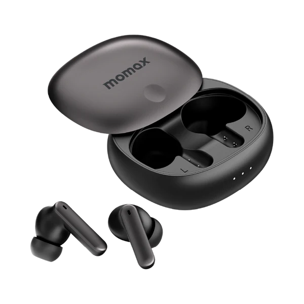 Momax 1-Vibe Lite True Wireless Noise Cancelling Earbuds - Black