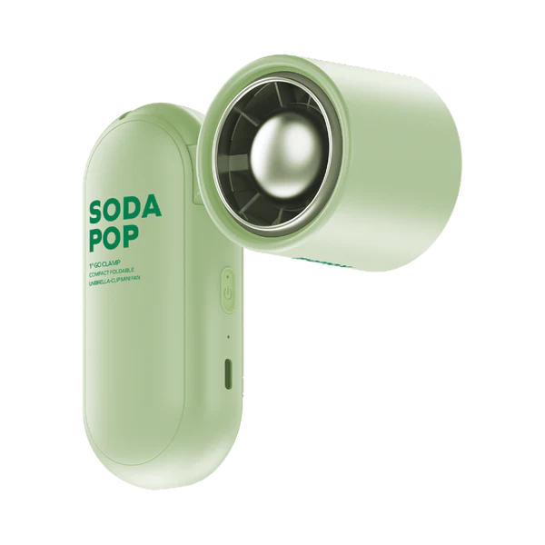 Momax 1°Go Clamp Compact Foldable Umbrella-Clip Mini Fan - Green