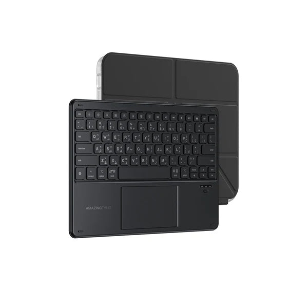 Amazingthing Minimal Case with English & Arabic Keyboard for iPad Air 13