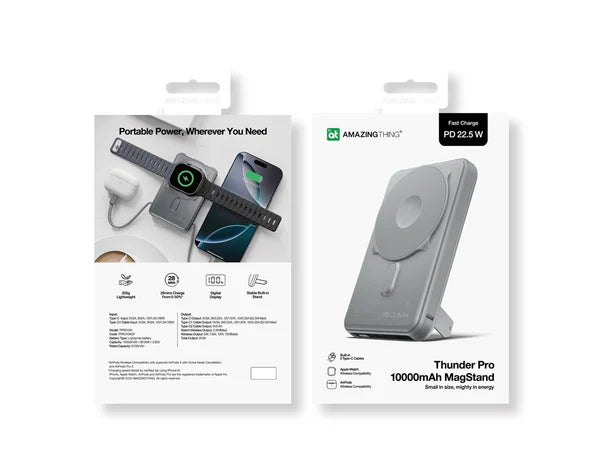 Amazingthing Thunder Pro Mag With Holder 10000mAh Power Bank Amazingthing Thunder Pro Mag With Holder 10000mAh Power Bank
