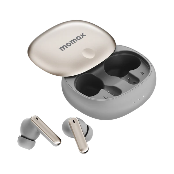 Momax 1-Vibe Lite True Wireless Noise Cancelling Earbuds - Titanium