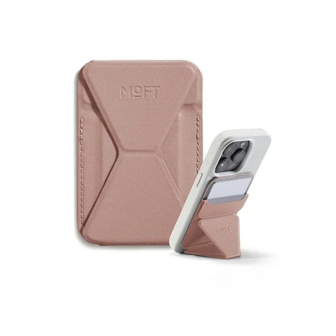 MOFT Snap-On iPhone Stand & Wallet Classic Nude (MOVAS)