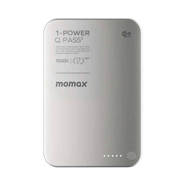 Momax 1-Power Q.Pass2 10000mAh Qi2 25W Magnetic Wireless Power Bank