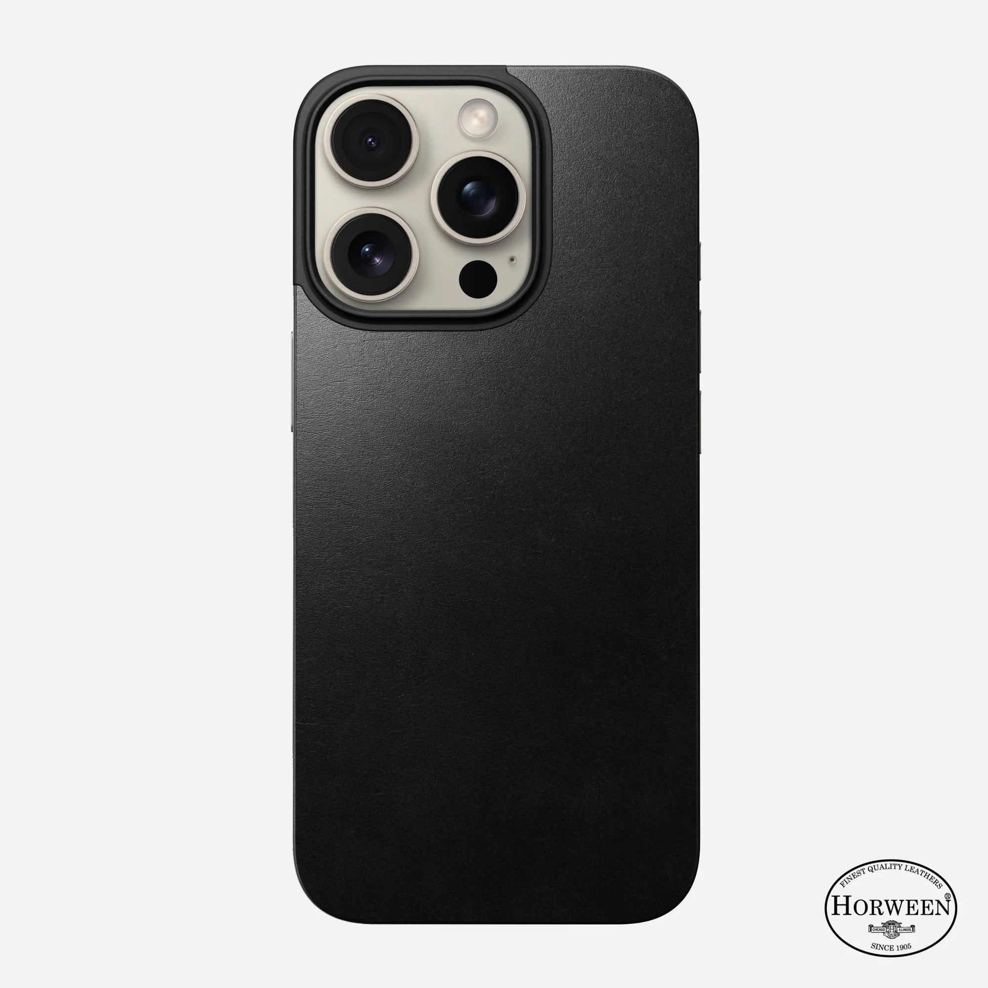 Nomad Magnetic Leather Back for iPhone 16 Pro Max - Black Nomad Magnetic Leather Back for iPhone 16 Pro Max - Black