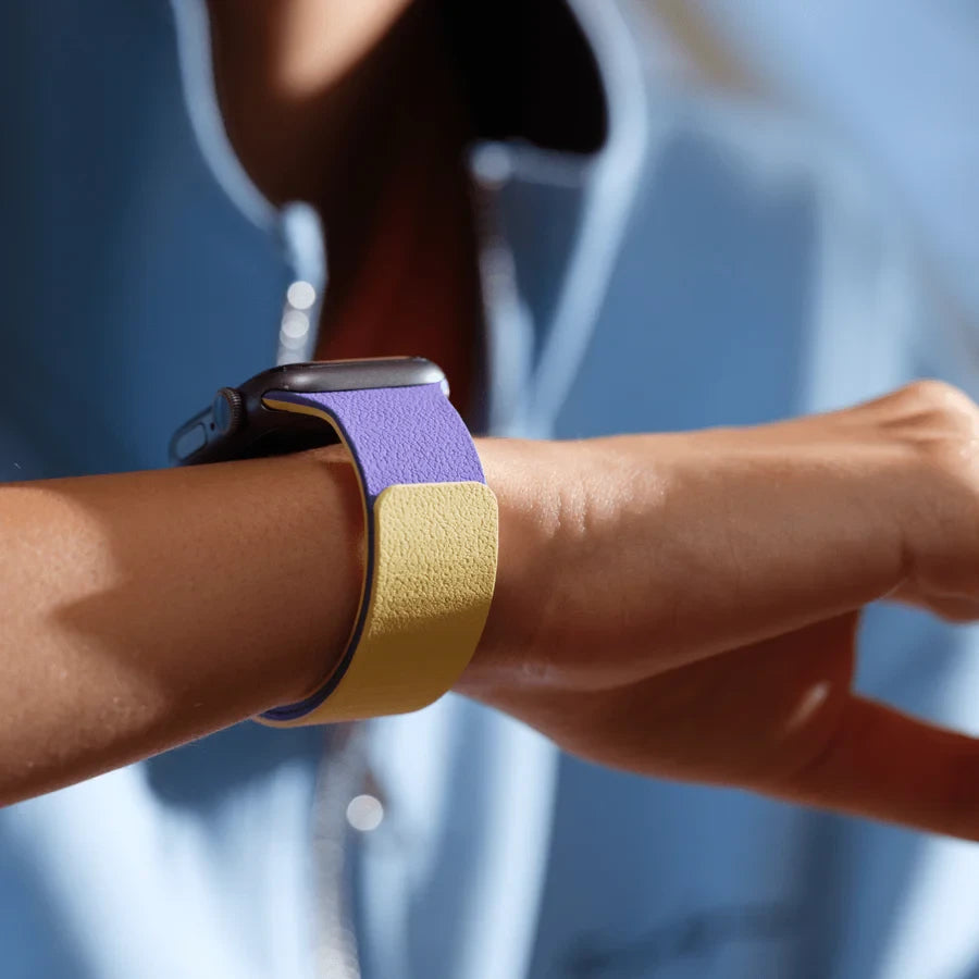 MOFT Snap Duo Apple Watch Band 44/45/46/49mm - PannaCotta Yellow / Purple