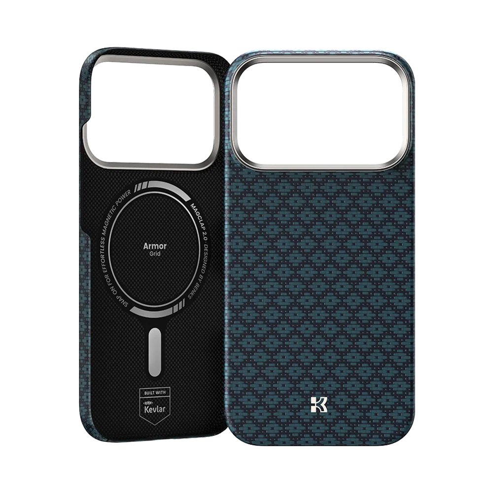 Benks ArmorGrid Kevlar Case for iPhone 17 Pro Max - Blue Benks ArmorGrid Kevlar Case for iPhone 17 Pro Max - Blue