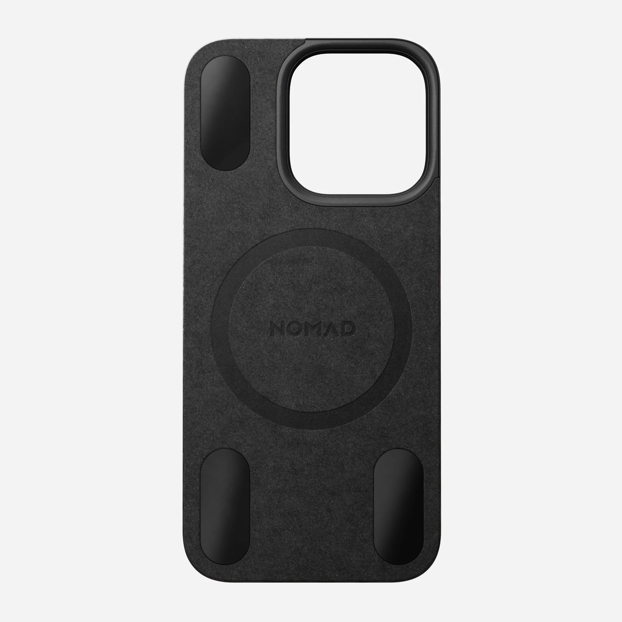 Nomad Magnetic Leather Back for iPhone 16 Pro - Black Nomad Magnetic Leather Back for iPhone 16 Pro - Black