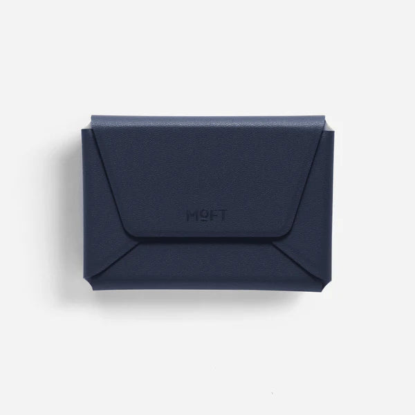 Moft Snap Field Travel Wallet Navy Blue – MagSafe-compatible travel wallet available in Doha, Qatar.