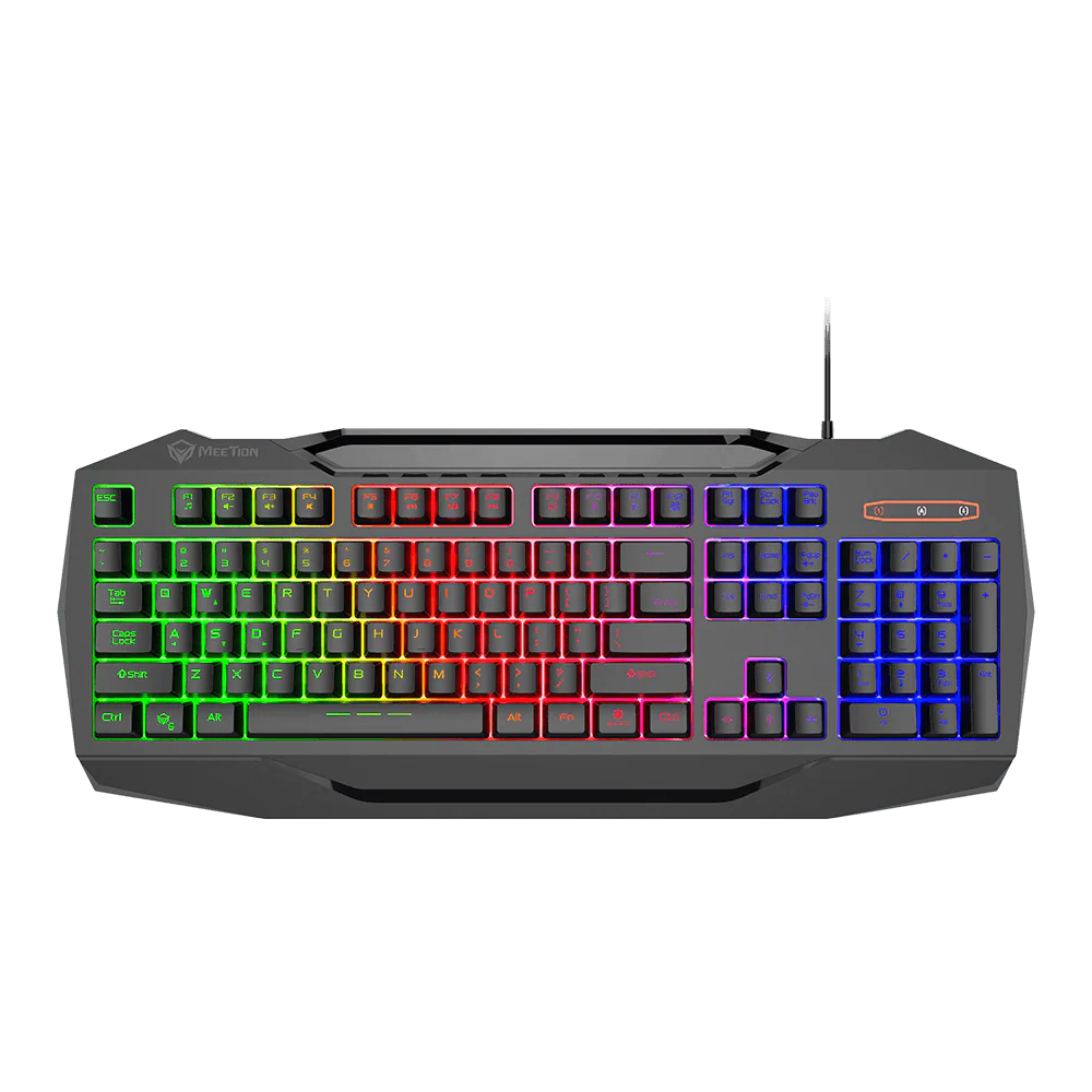 MeeTion 4 in 1 PC Gaming Kit C490 Mouse, English / Arabic Keyboard, Headset and Mousepad