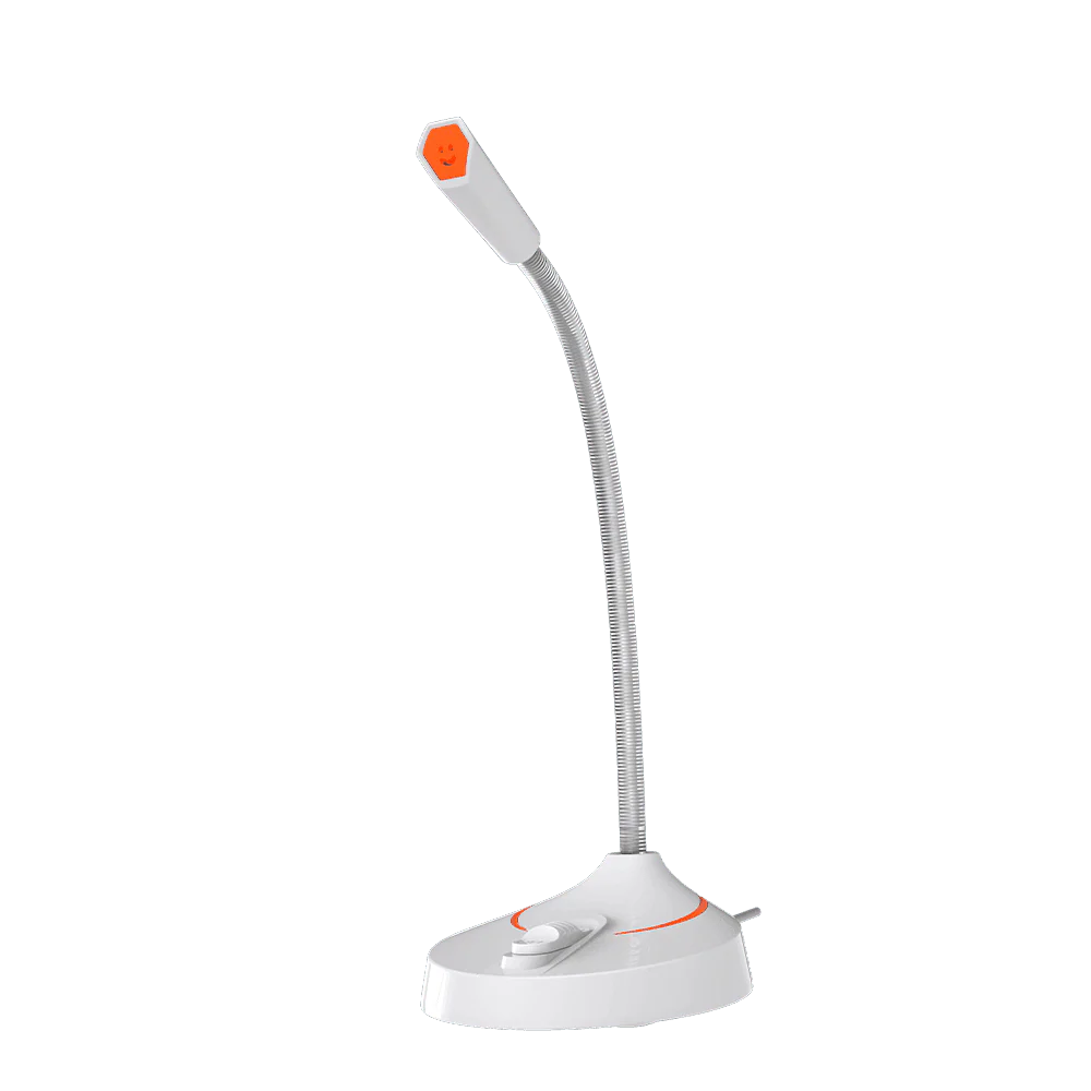 MeeTion MC12 Wired Conference Room Gooseneck Microphone- White