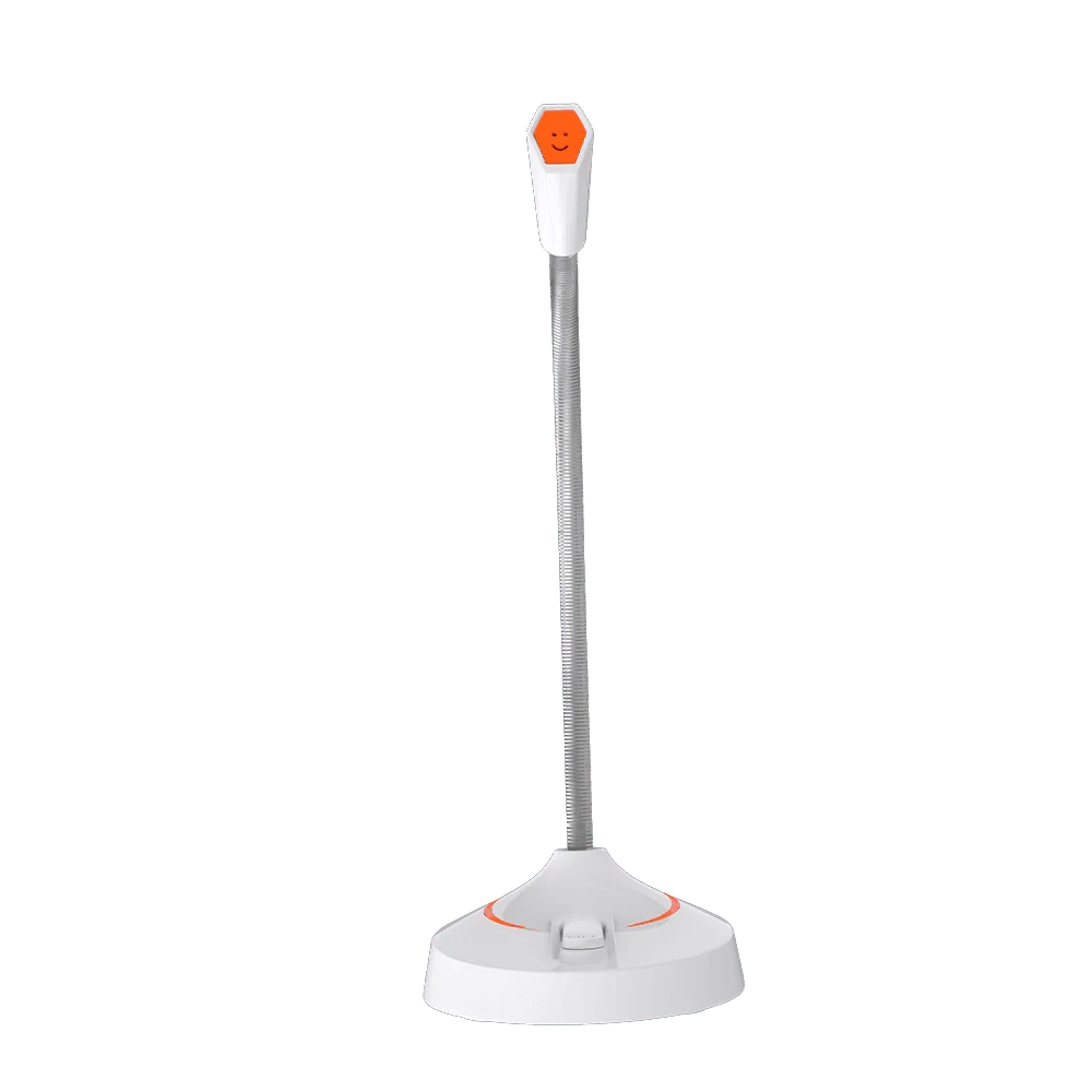 MeeTion MC12 Wired Conference Room Gooseneck Microphone- White
