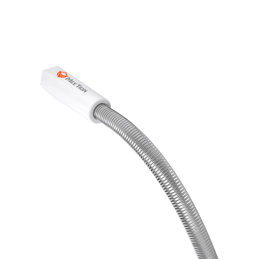 MeeTion MC12 Wired Conference Room Gooseneck Microphone- White