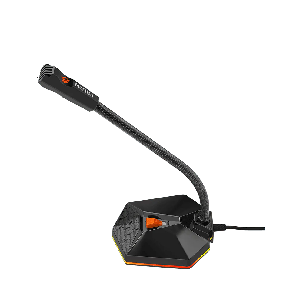 MeeTion MC13 Wired Conference Gooseneck Microphone – Black
