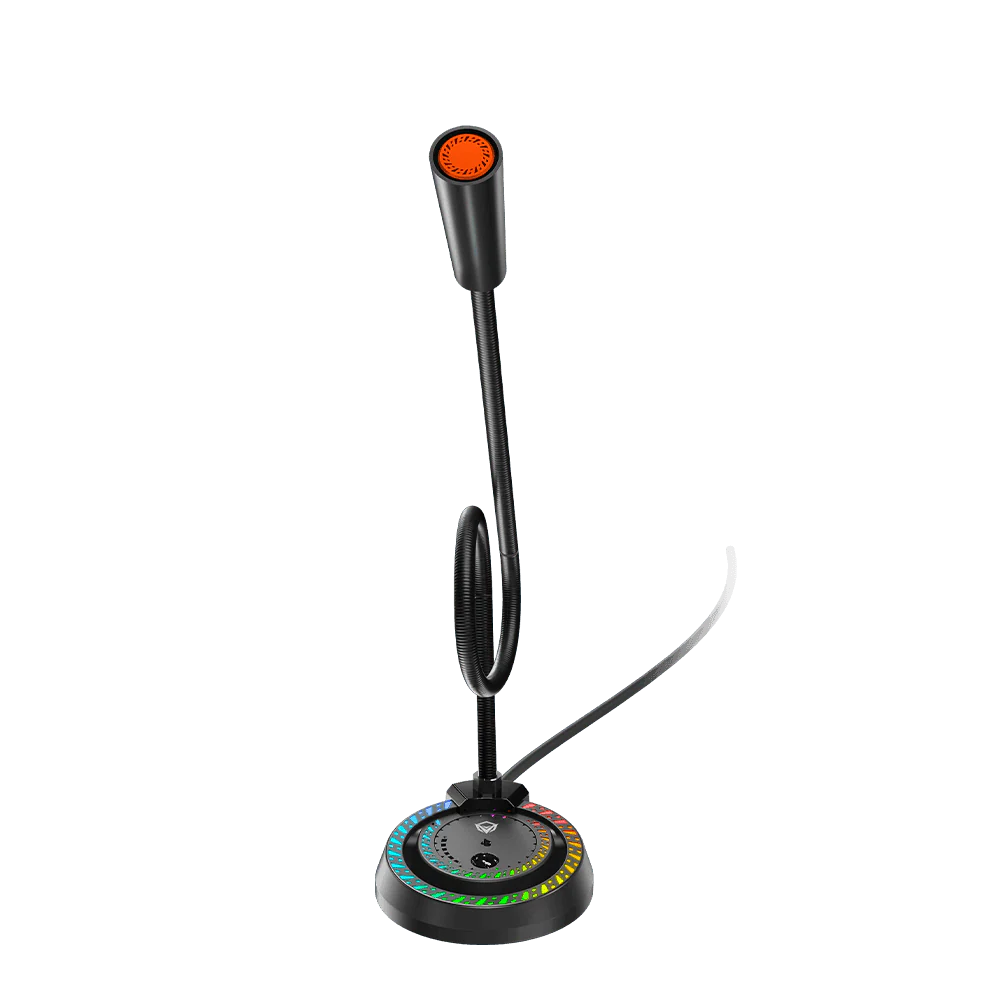 MeeTion MC14 Wired Conference Room Gooseneck Microphone with RGB Button - Black MeeTion MC14 Wired Conference Room Gooseneck Microphone with RGB Button - Black