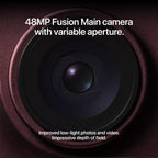 iPhone 18 Pro 48MP Fusion Main camera with variable aperture