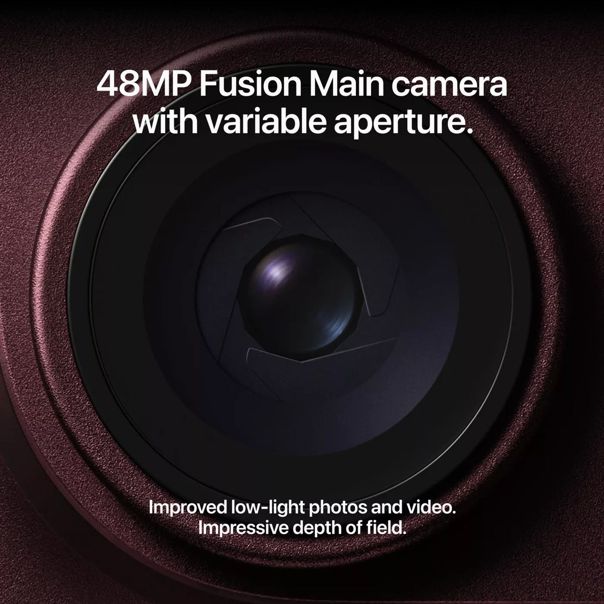 iPhone 18 Pro 48MP Fusion Main camera with variable aperture