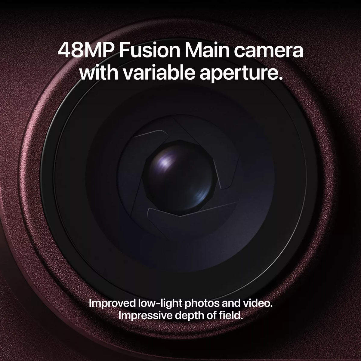 iPhone 18 Pro 48MP Fusion Main camera with variable aperture