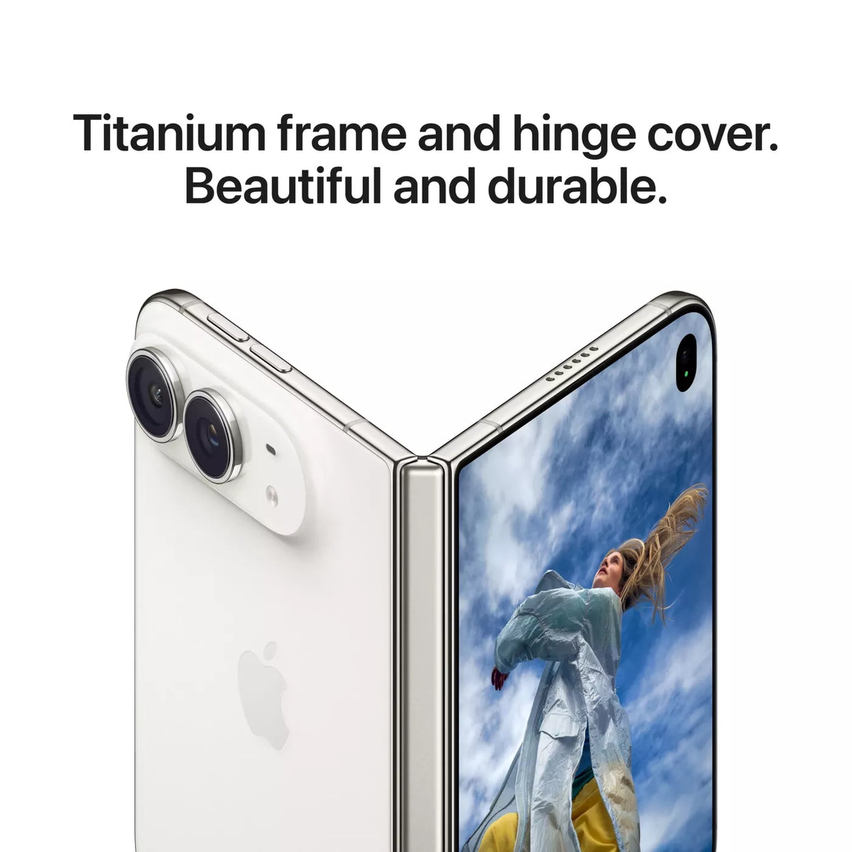 iPhone Duo titanium frame and hinge cover