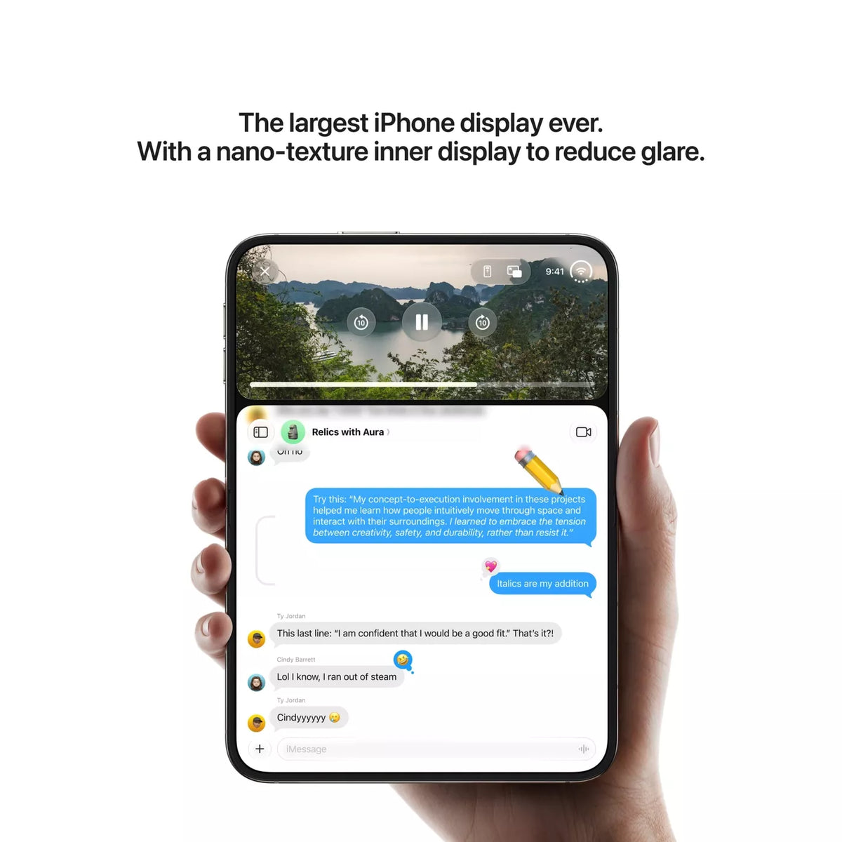 iPhone Duo 7.6-inch inner Super Retina XDR display