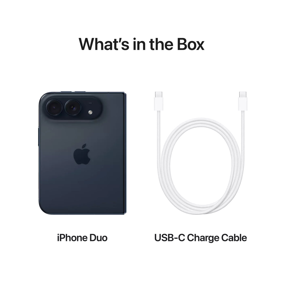 Apple iPhone Duo 1TB in Night Sky, what is in the box