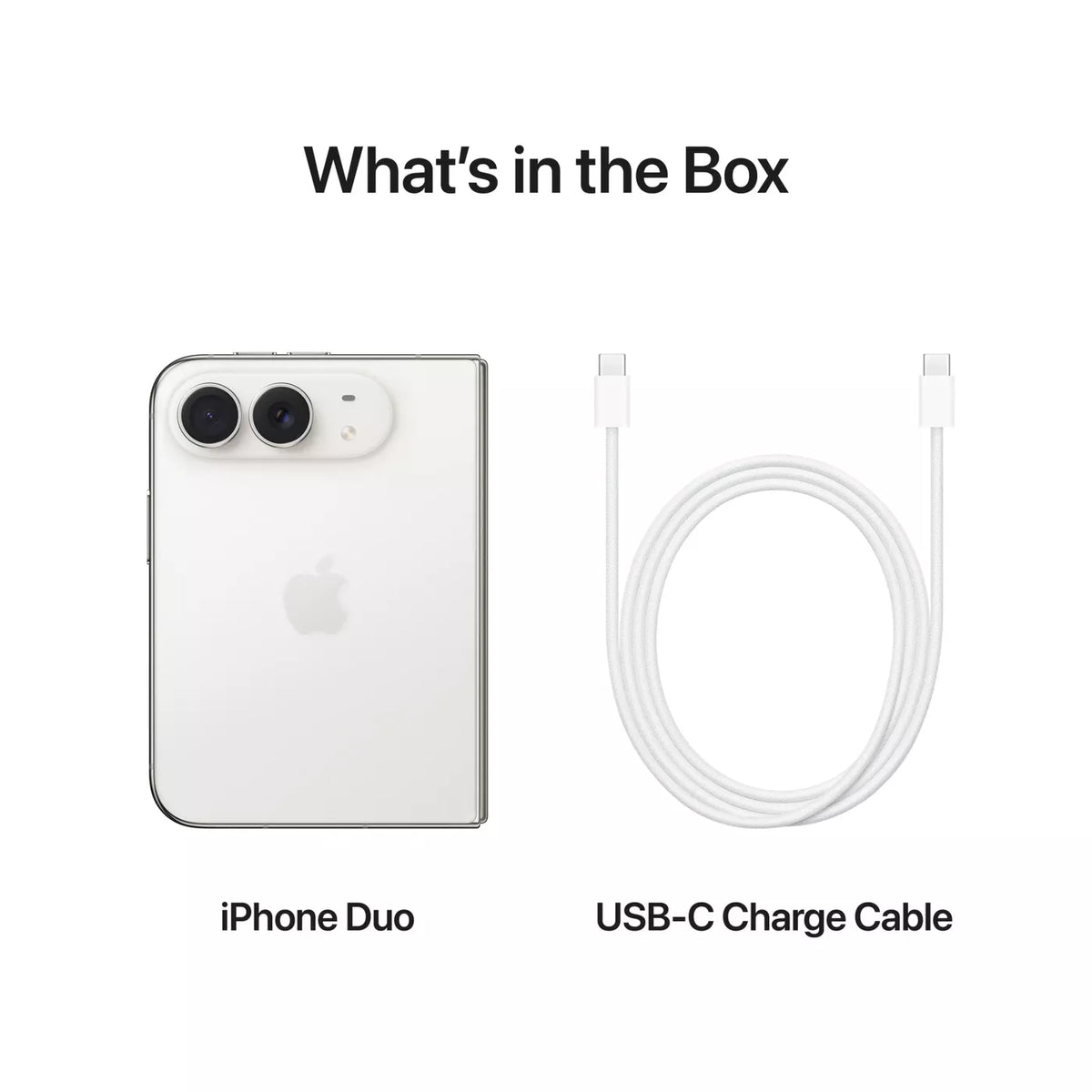 Apple iPhone Duo 2TB in Star White, what is in the box