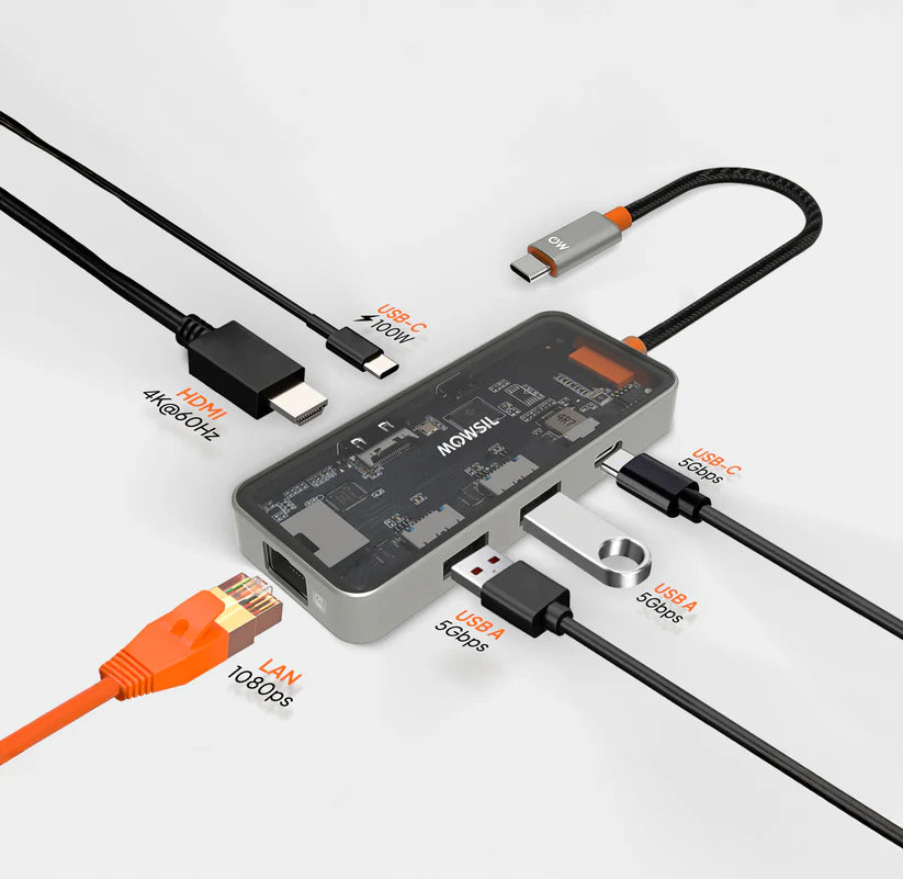 Mowsil 6-in-1 USB-C Hub