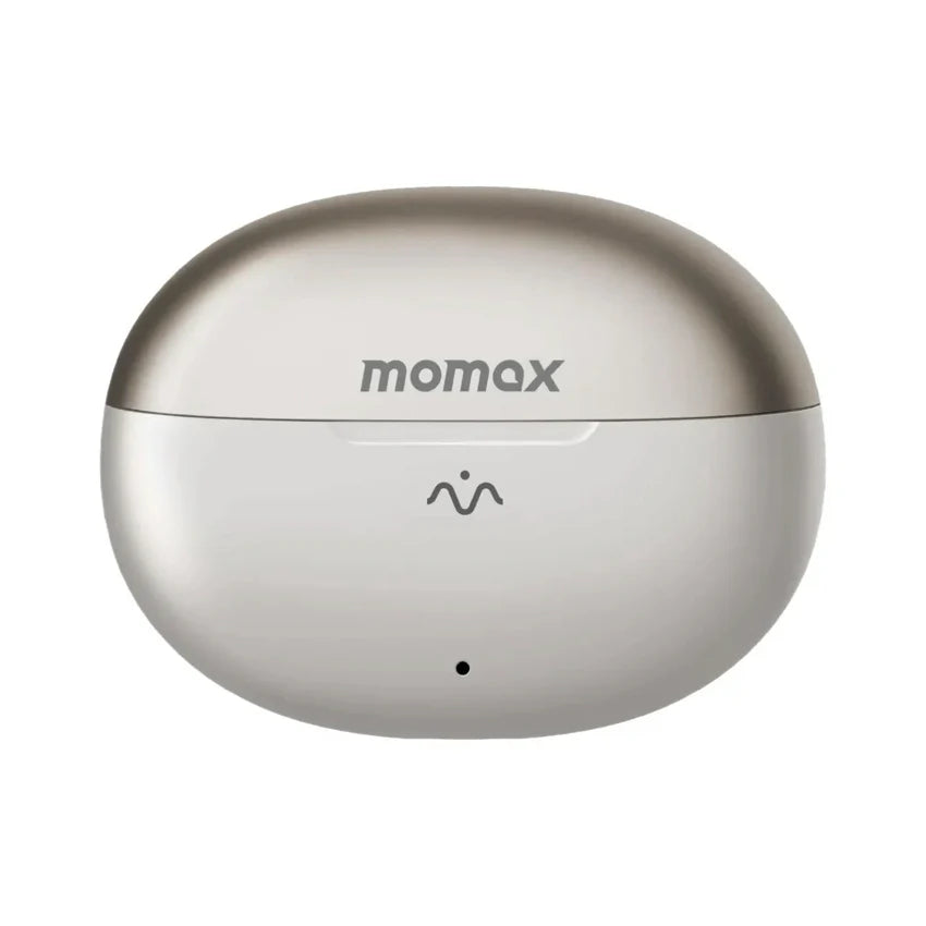 Momax 1-Vibe Clip Mini True Wireless ENC Clip-on Earbuds - Titanium