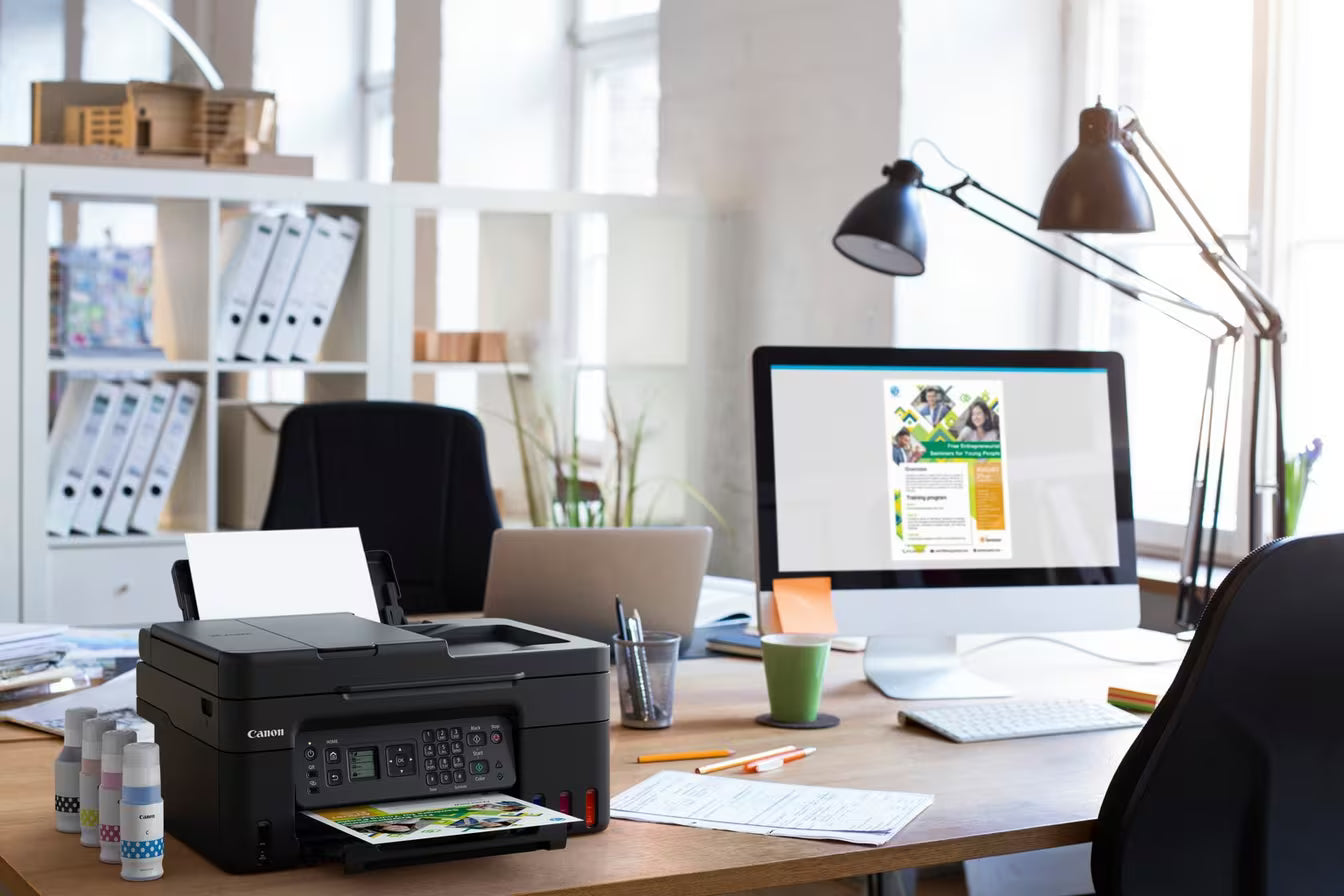 Canon Printer Pixma G4470 Wireless Colour All-in-1 Refillable Megatank Printer Black