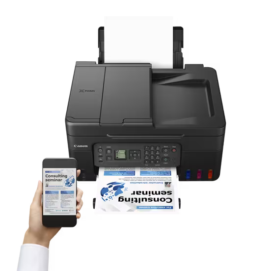 Canon Printer Pixma G4470 Wireless Colour All-in-1 Refillable Megatank Printer Black