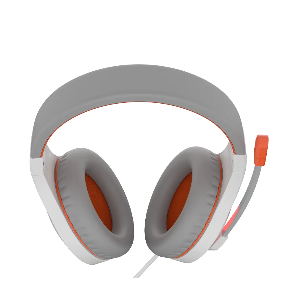 Meetion HP021 USB Surround Sound Gaming Headphone – White/Orange