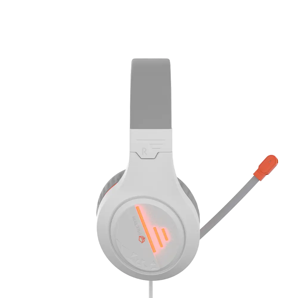 Meetion HP021 USB Surround Sound Gaming Headphone – White/Orange