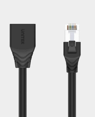 UNITEK CAT6 STP Ethernet Extension Cable | 2m | 1Gbps | 250MHz | RJ45 Male to Female C1896BK-2M – Black