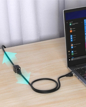 UNITEK CAT6 STP Ethernet Extension Cable | 2m | 1Gbps | 250MHz | RJ45 Male to Female C1896BK-2M – Black