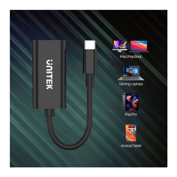 UNITEK 4K 60HZ USB-C TO HDMI 2.0 ADAPTER IN BLACK (V1421A)