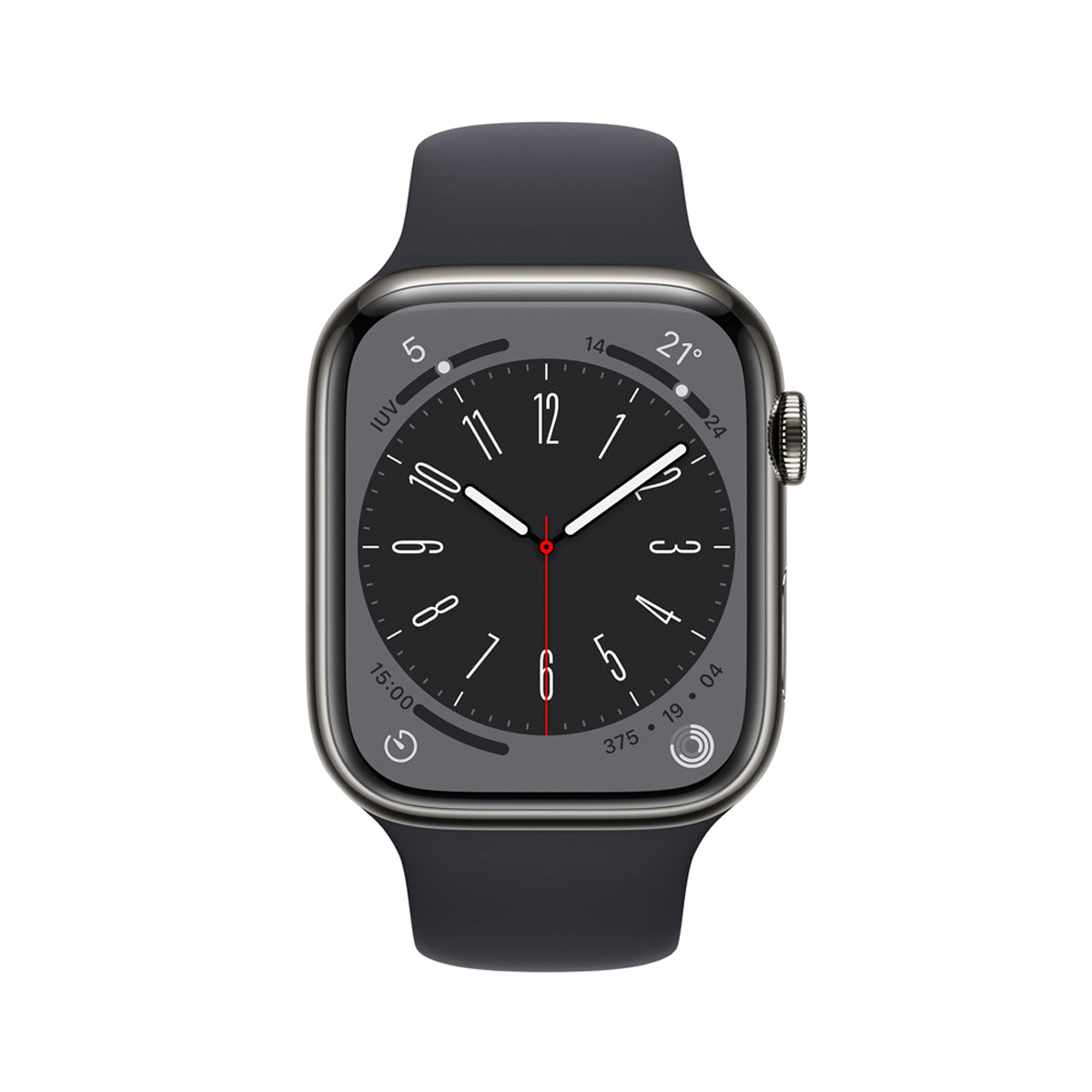 Apple Watch Series 8 MNU73 GPS 41mm (S/M) Midnight Aluminium Case With Midnight Sport Band