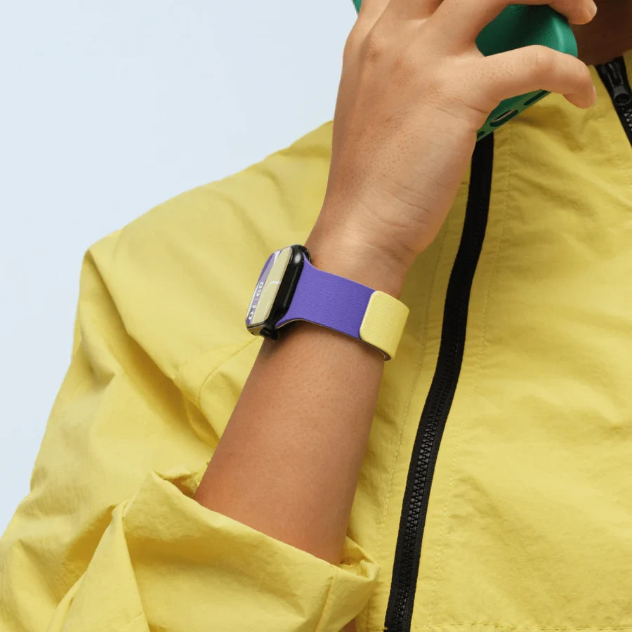 MOFT Snap Duo Apple Watch Band 44/45/46/49mm - PannaCotta Yellow / Purple