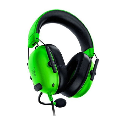Razer BlackShark V2 X Headset, 7.1. Surround Sound, HyperClear Cardioid Mic, TriForce 50mm Drivers – Green