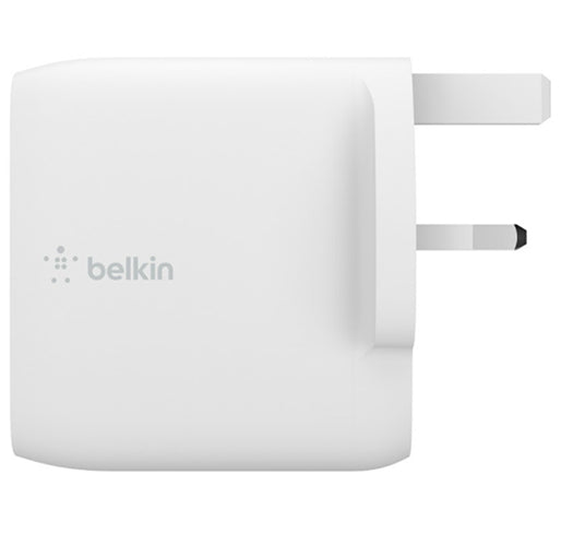 Belkin BOOST↑CHARGE™ Dual USB-C PD GaN Wall Charger 63W – White Belkin BOOST↑CHARGE™ Dual USB-C PD GaN Wall Charger 63W – White