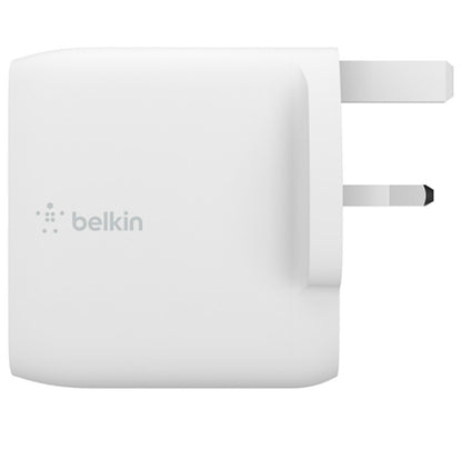 Belkin BOOST↑CHARGE™ Dual USB-C PD GaN Wall Charger 63W – White