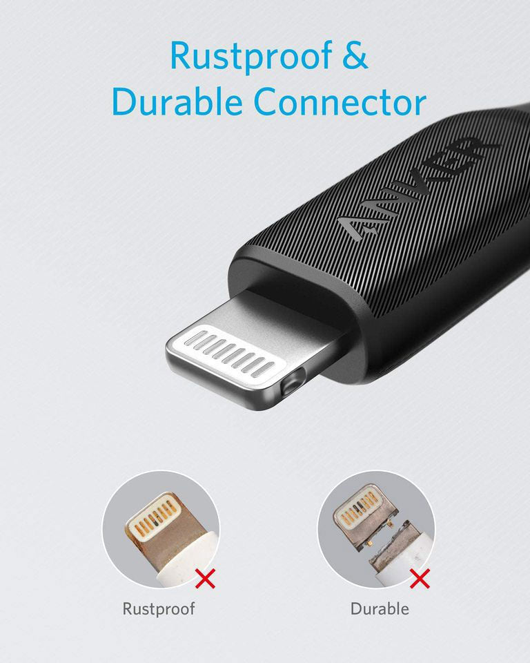 Anker PowerLine III USB-C to Lightning Cable (1.8m/6ft) – Black Anker PowerLine III USB-C to Lightning Cable (1.8m/6ft) – Black