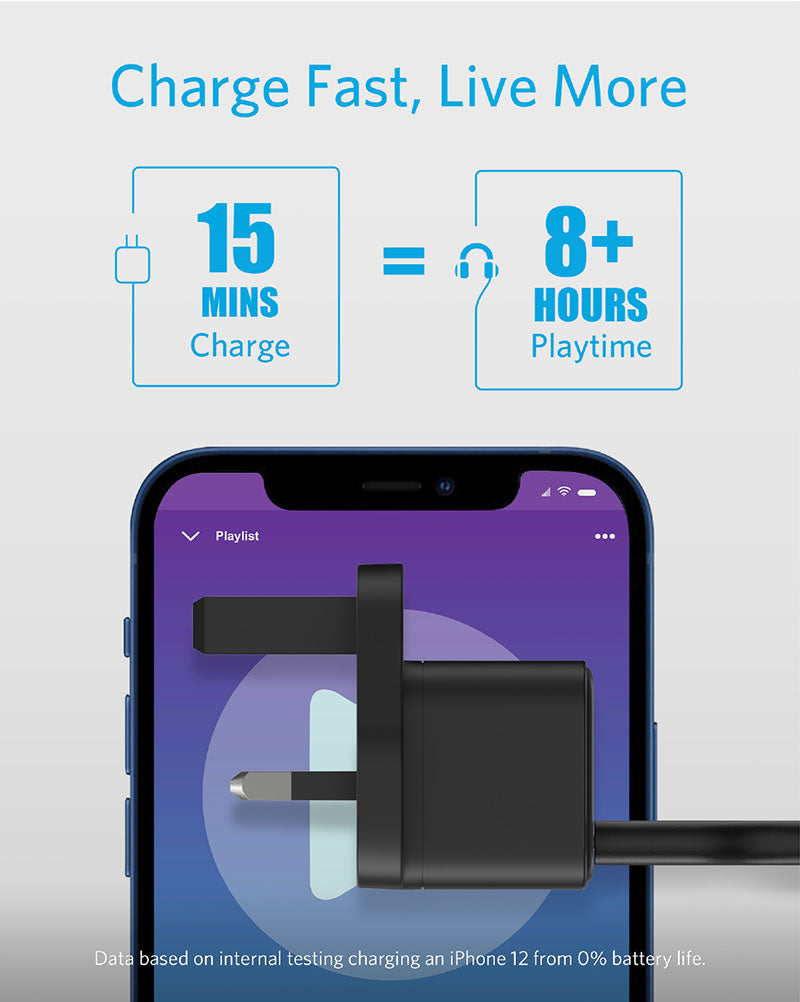 Anker PowerPort III 20W Cube USB-C Charger – Black Anker PowerPort III 20W Cube USB-C Charger – Black