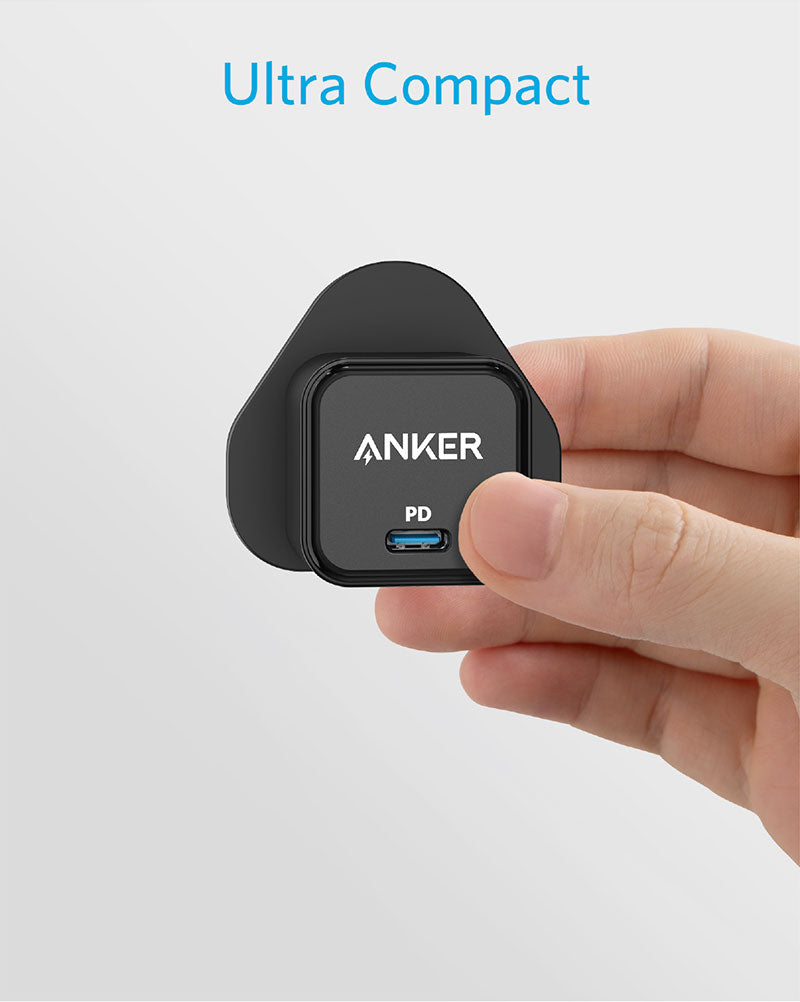 Anker PowerPort III 20W Cube USB-C Charger – Black Anker PowerPort III 20W Cube USB-C Charger – Black