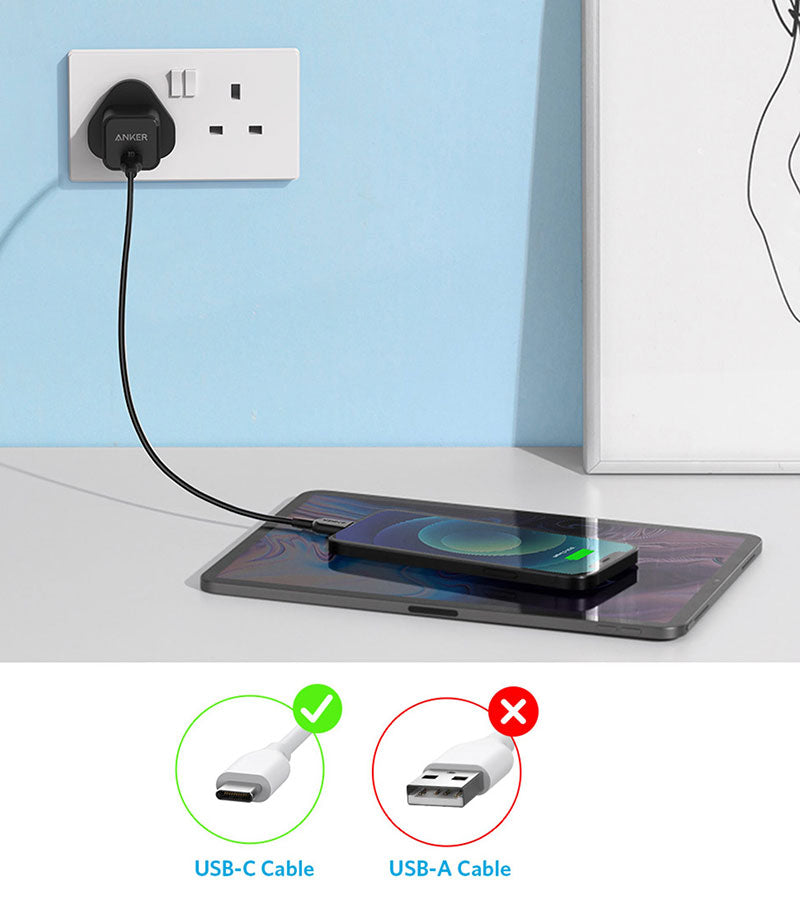 Anker PowerPort III 20W Cube USB-C Charger – Black Anker PowerPort III 20W Cube USB-C Charger – Black